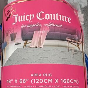 Juicy Couture GRAY large Plush Area Rug